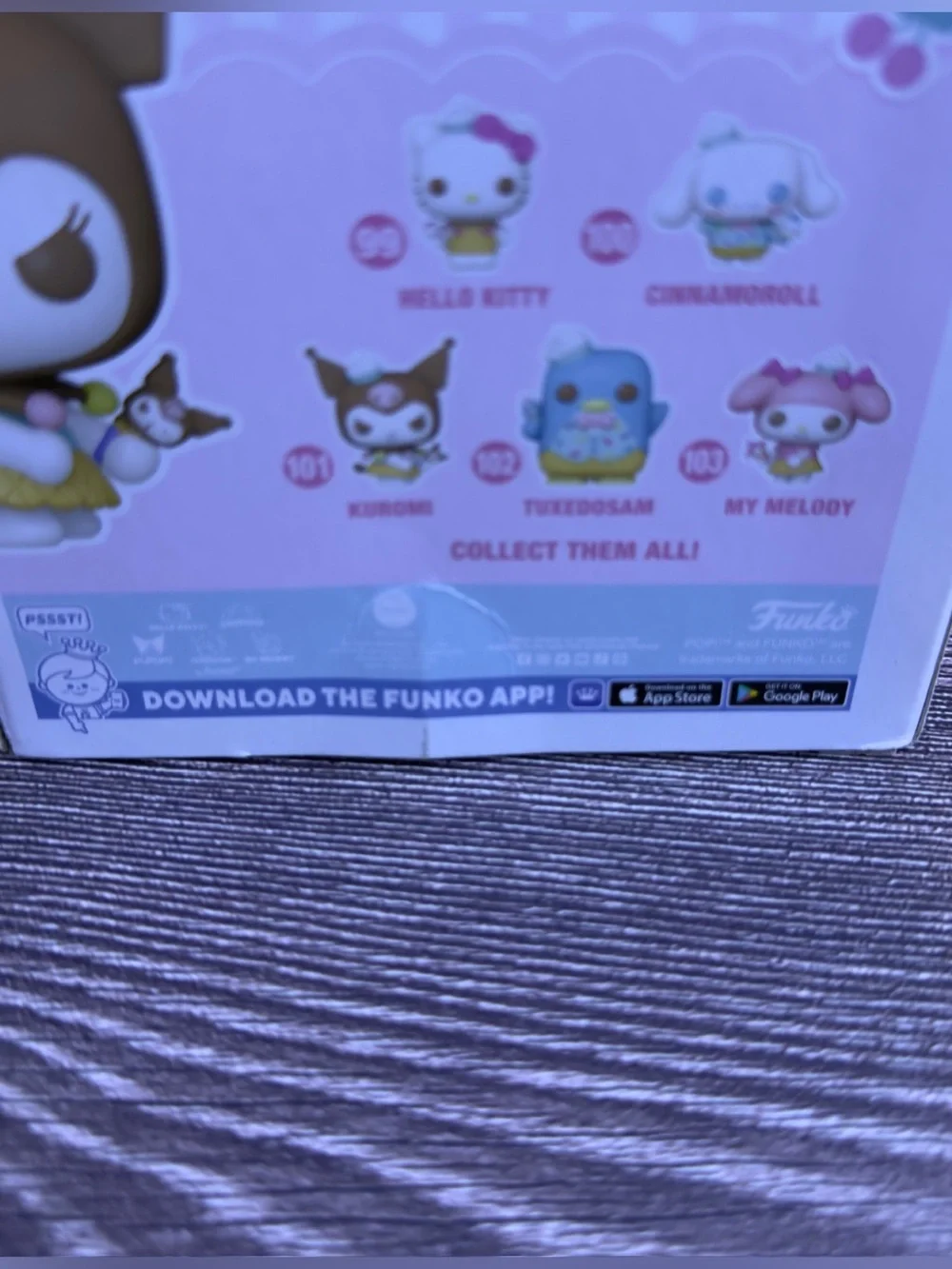 Funko Pop Kuromi #101 Hello Kitty & Friends Ice Cream Sanrio Box Damage